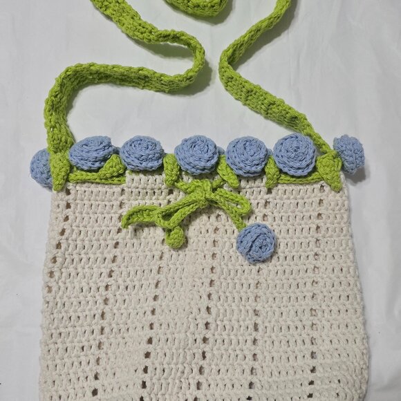 Handmade bag Crochet Gift Bag Pattern, Yarn Multi Color, for school, work, trip3 - Picture 1 of 6